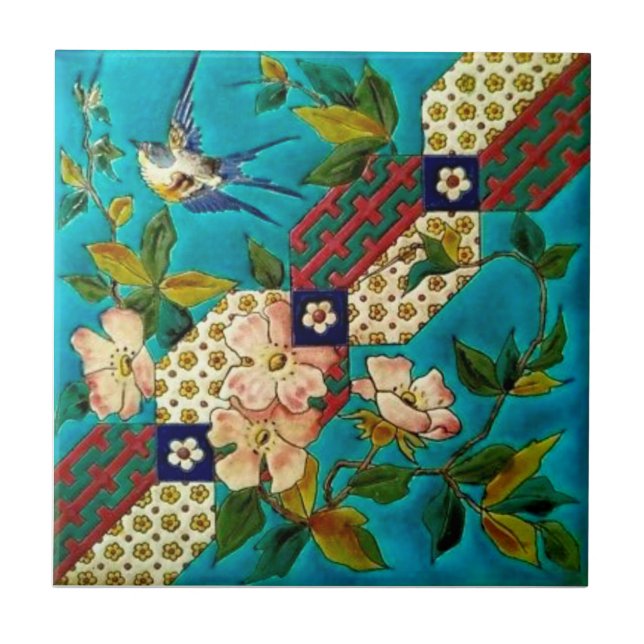 Dogwood Repro, Pássaro Longwy do Século XIX (Frente)