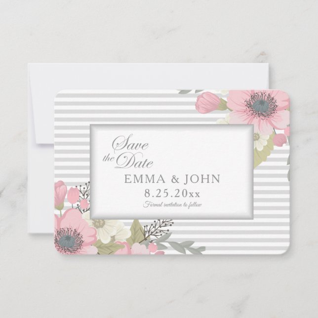 Dogwood Rosa Salve o Anúncio de Data (Frente)