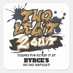 Dois adesivos de favoritos quadrados de legenda 2