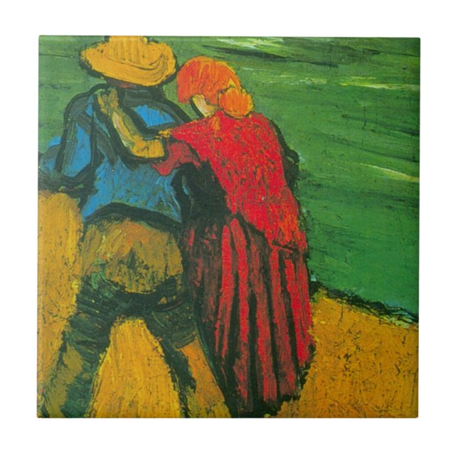 Dois Amantes por Vincent van Gogh (Frente)