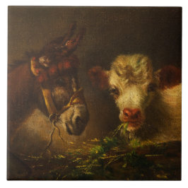 Dois Amigos (Donkey e Lamb) (Animais de Criação)