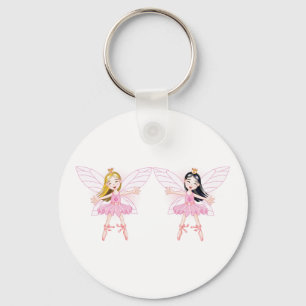 Dois Ballerina Fairies Chaveiro