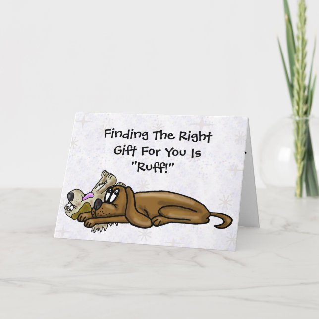 Dois Cães Esgotados Cartão de Aniversário Engraçad (Frente)