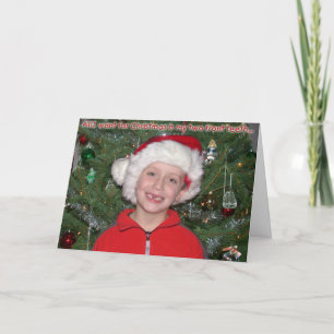 Dois cartões de Natal para dentes dianteiros