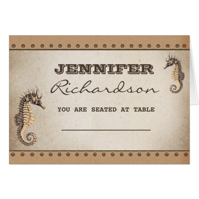 dois cartões náuticos de náutica de núpcias para c (Frente horizontal)