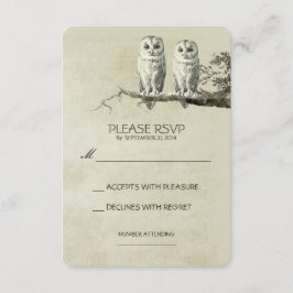 DOIS CARTÕES RUSTIC WODLAND RUSTIC WODLAND RSVP DE