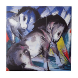 Dois cavalos (por Franz Marc)