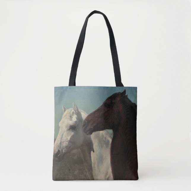 Dois Cavalos por Rosa Bonheur Bolsa (Frente)