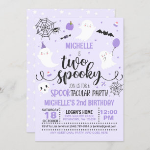 Dois Convite de Aniversário Estranho - Rapariga (R