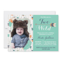 Dois Convite Fotográfico de Segundo Aniversário de