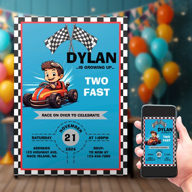 Dois Convite Rápido de Aniversário (Criador carregado)