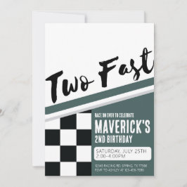 Dois Convite Rápido de Aniversário