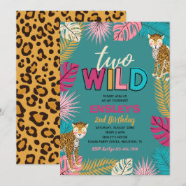 Dois Convite Selvagem | Convite para Menina Dois S