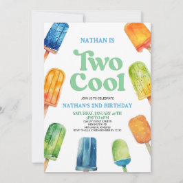 Dois Convites de aniversário de segundo segundo Le