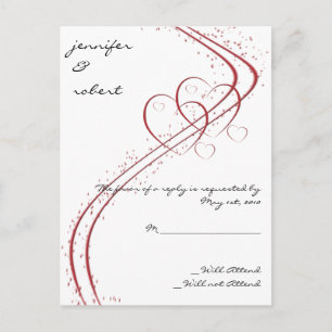 Dois Corações como um Cartão de Resposta