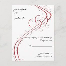 Dois Corações como um Cartão de Resposta