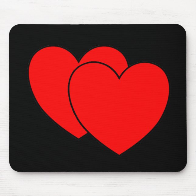 Dois corações Mousepad (Frente)