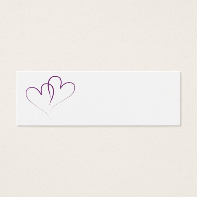 dois corações roxos interligados (Frente)