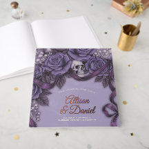 Dois Corações Um Amor, Casamento Roxo Gótico