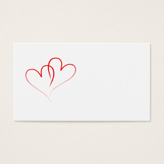 dois corações vermelhos interligados (Frente)