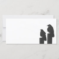 Dois corvos em posto