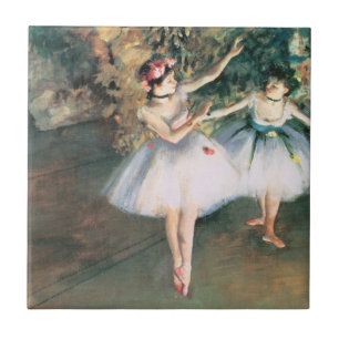 Dois Dançarinos num Palco de Edgar Degas, Arte Ant