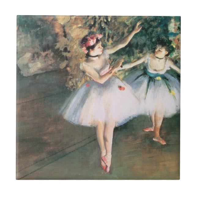 Dois Dançarinos num Palco de Edgar Degas, Arte Ant (Frente)