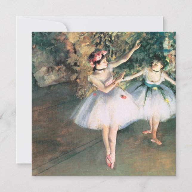 Dois Dançarinos num Palco de Edgar Degas, Arte Ant (Frente)