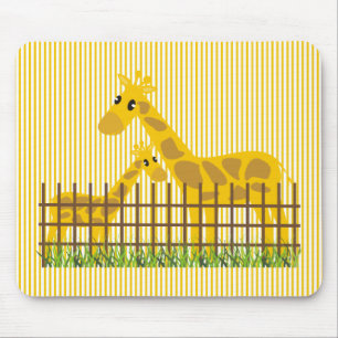 Dois (demasiado) girafas bonitos Mousepads
