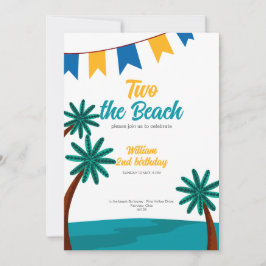 Dois do convite para segundos aniversários bonitin