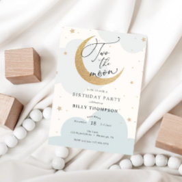 Dois do segundo convite de aniversário da Lua Azul