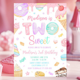Dois Doce Convite de Aniversário, segundo aniversá
