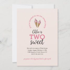 Dois Doce Segundo Convite de aniversário