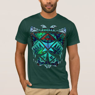 Dois Eagles uma camisa lateral