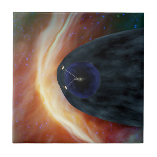 Dois Espaçadores Voyager Explorando Espaço Turbule