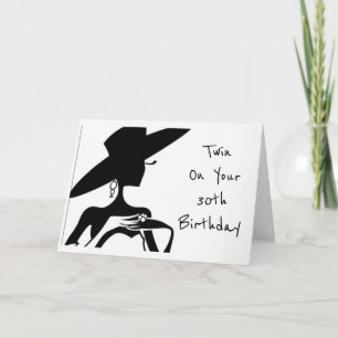 DOIS FELIZES *aniversário de 30 anos** CARTÃO DE A