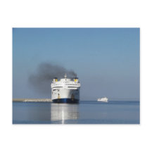 Dois Ferries Na Grécia Cartão Postal