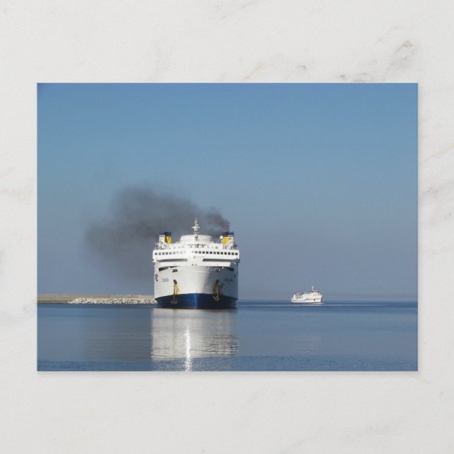 Dois Ferries Na Grécia Cartão Postal (Frente)