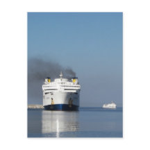 Dois Ferries Na Grécia Cartão Postal