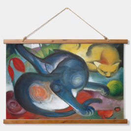 Dois gatos, azul e amarelo (1912) por Franz Marc