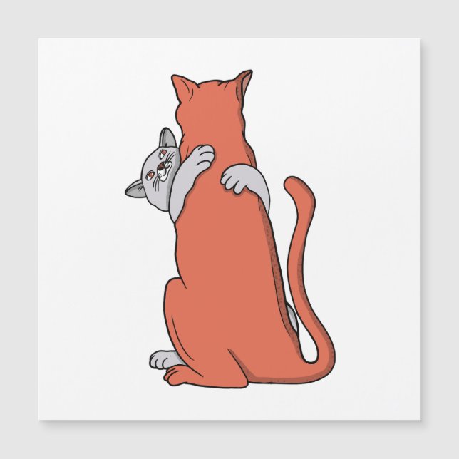 Dois Gatos Embrçam a Amizade (Frente)