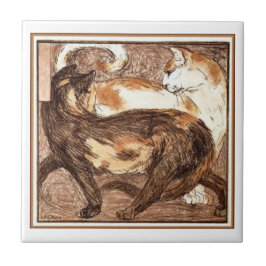 Dois gatos (por Franz Marc)
