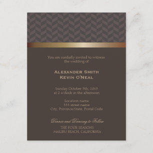 Dois Grooms-Gay de Wedding - Convite