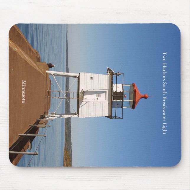 Dois Harbors South Breakwater Light Mousepad (Frente)