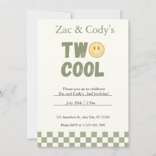 Dois Legal Convite de Aniversário do Twin - Editáv