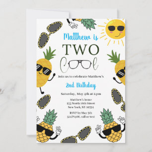 Dois Legal Convite para segundo aniversário Sungla