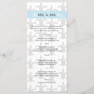 Dois Menu de Casamento de Gay de Horto Tuxedo