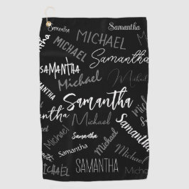 Dois nomes casal padrão monograma cinza preta bran