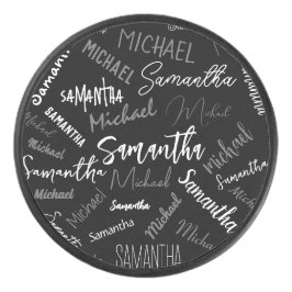 Dois nomes casal padrão monograma cinza preta bran