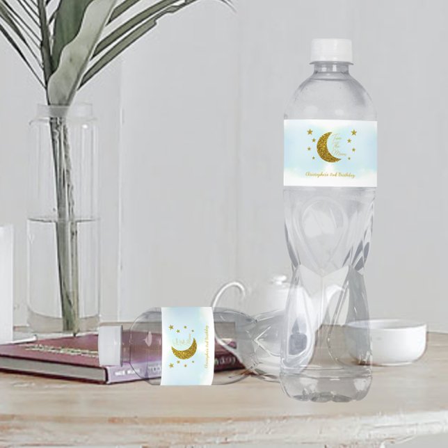 Dois O Rótulo Da Garrafa De Água Do segundo aniver (Criador carregado)